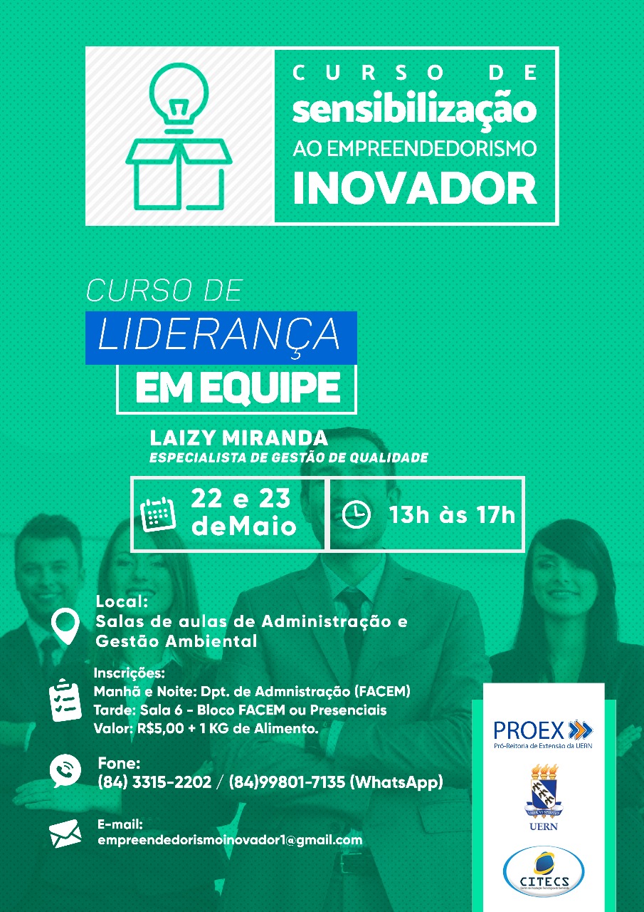 PROEX e CITECS realizam minicurso de Liderança em Equipe – UERN ...