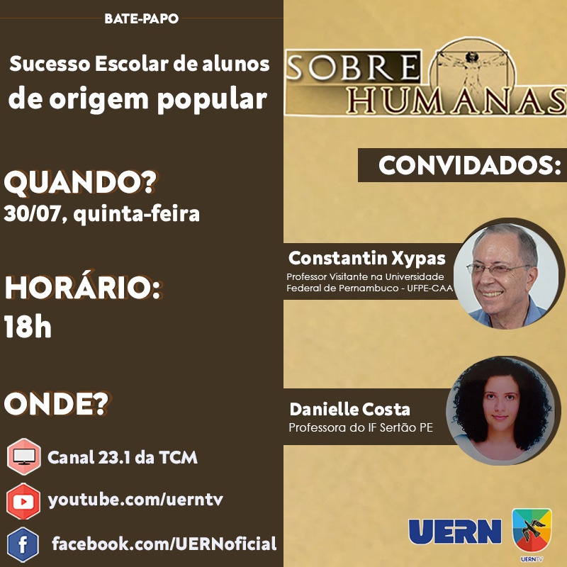 Projeto “Sobre Humanas” promove debate sobre sucesso escolar de alunos