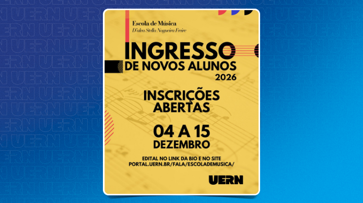 Escola de Música da Uern oferta 163 vagas em cursos de vários instrumentos musicais