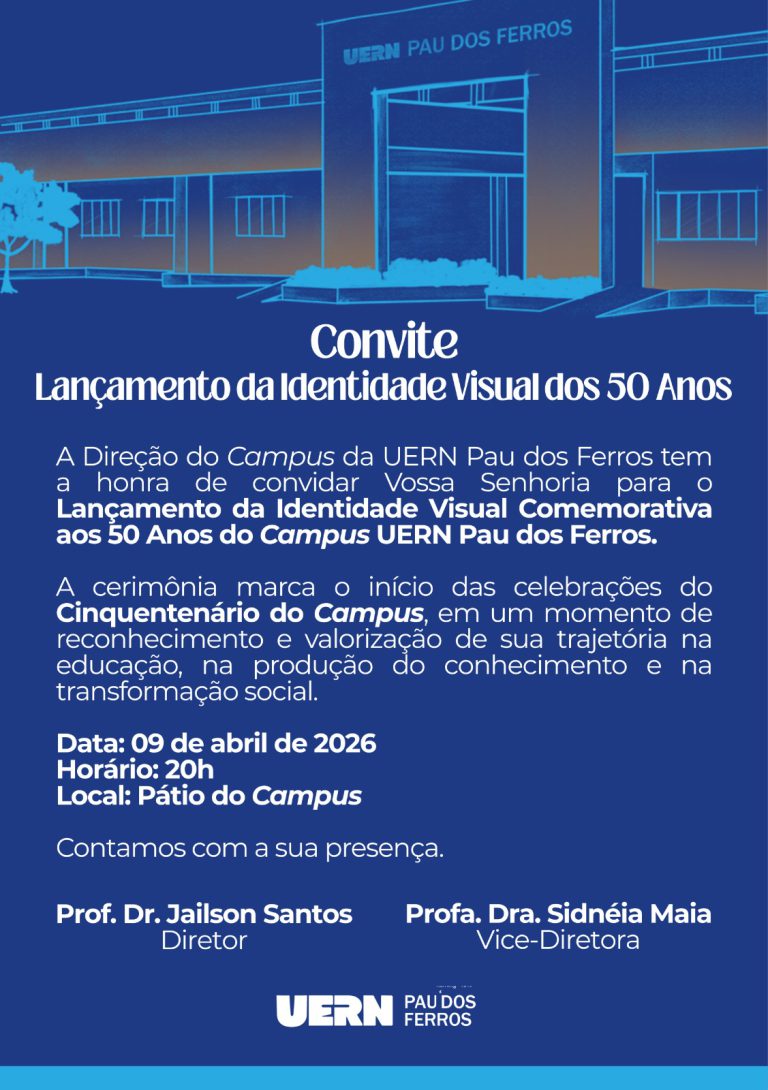 Convite - Lançamento da Identidade Visual dos 50 Anos